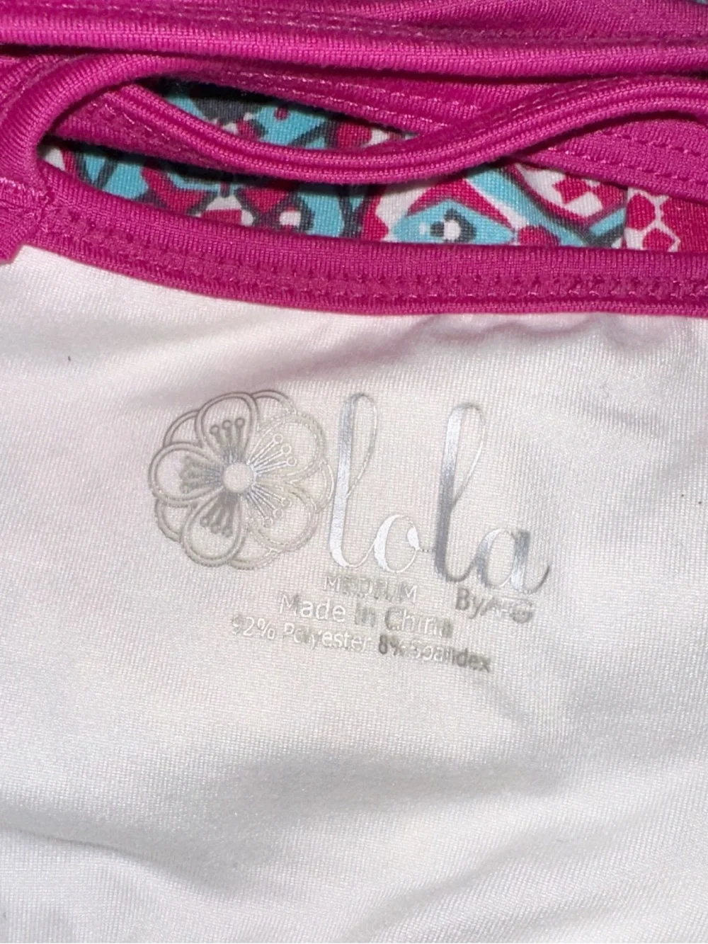 Lola by AFB Athletic vibrant, multi-colored geometric mandala pattern Mini Dress